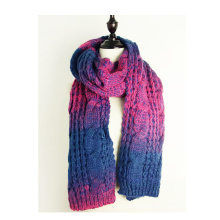 Womens Twist Pattern Knitted Scarf Winter Wrap Shawl Scarf (SK105)